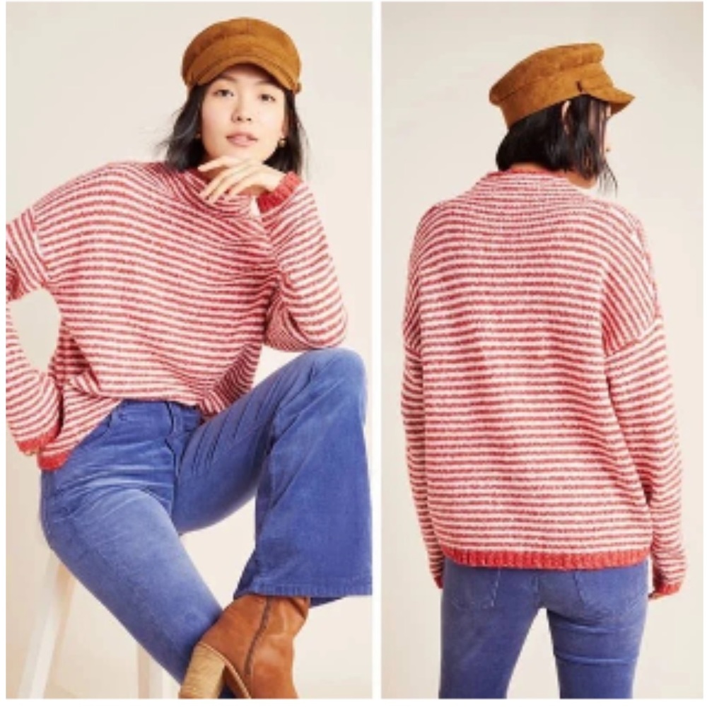 Anthropologie Linnea Mock Neck Sweater